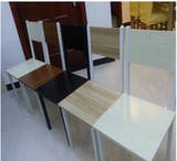现代简约椅子钢木餐厅桌椅烤漆椅时尚办公椅台式电脑专用桌椅组合