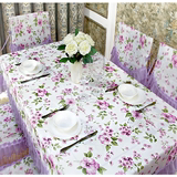特价清新韩式田园蕾丝茶几布艺长方形桌布台布餐桌布椅垫椅套套装