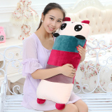 卡通可爱熊猫枕头抱枕毛绒玩具娃娃单人双人靠垫可拆洗生日礼物女