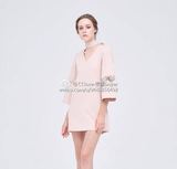【正品代购】泰国独立设计师品牌宽松蕾丝拼接连衣裙 配腰带