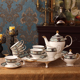 15头骨瓷茶具咖啡杯碟套装 欧式下午茶高档器具红茶陶瓷结婚礼品