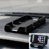汽车双卡多功能防滑垫车载手机支架导航三星iphone6通用手机座盒
