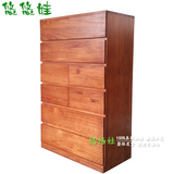 悠悠娃出口环保纯实木日式家具多功能储藏斗柜置物柜儿童抽屉衣柜