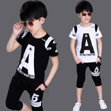 童装男童夏装2016新款短袖套装韩版儿童中小童两件套5-6-7-8-9岁