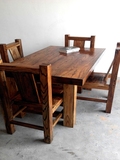 兴本居 老榆木家具纯实木传统工艺榫卯结构餐桌无辅料