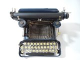 热卖美国科鲁诺CORONA打字机老式打印机机械金属西洋古董可折叠蓝