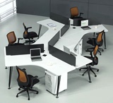 办公家具 简约时尚职员3人6人8人办公桌 组合电脑桌椅屏风卡位
