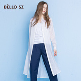 bello sz贝洛安专柜正品2016秋装新款polo领衬衫修身长袖连衣裙女