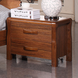 现代中式实木床头柜 实木床边柜卧室家具储物柜小户型 橡木床头柜