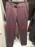 【专柜正品】GXG男装2015冬装新款代购 时尚紫色休闲长裤54202354