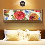 高档欧式床头画卧室装饰画现代美式挂画客厅壁画餐厅墙画横幅油画