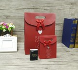 新款创意红色回礼袋 结婚礼盒婚庆礼品袋 可装烟喜糖盒包装袋批发