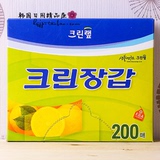 韩国进口透明加厚耐用一次性手套食品卫生手套厨用染发用200只装