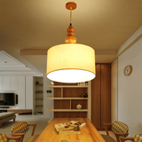 餐厅吊灯北欧宜家客厅卧室床头灯现代简约单头日式实木餐桌餐吊灯