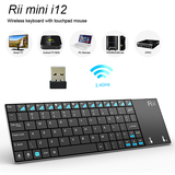 Rii i12轻薄无线迷你键鼠套装 巧克力按键适于HTPC手机键盘