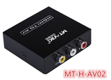 拓维矩MT-H-AV02 HDMI转AV转换器 音视频同步 高清机顶盒接电视