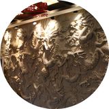 海尚砂岩浮雕墙仿铜玻璃钢背景人造沙雕定做沙岩雕塑花盆雕刻壁画