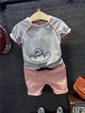 香港代购Zara童装男童套装16男宝宝短袖条纹123岁儿童短裤两件套