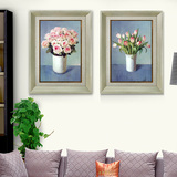 餐厅花卉植物客厅有框客厅背景现代简约墙画沙发背景墙装饰画挂画