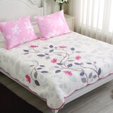 全棉绗缝印花薄款床垫夹棉床罩空调被春夏沙发盖毯床上用品床垫子