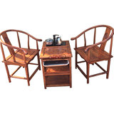 茶桌椅原木中式仿古实木简约南榆木带电磁炉功夫小户型泡茶几茶台