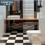 简约现代黑白色厨房卫生间瓷砖300x450墙砖洗手间厕所防滑地板砖