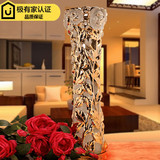 欧式陶瓷落地大花瓶摆件家居客厅插花花器现代时尚创意花插装饰品