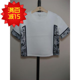 Basic House专柜正品夏款韩版印花太空棉T恤HPTS321G原价498元