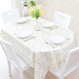 椭圆形桌布 椭圆餐桌子布防水防油 PVC欧式塑料蕾丝 椭圆桌餐桌垫