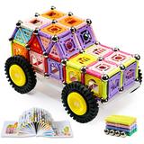 百变提拉磁力片积木 早教益智拼装儿童汽车机器人玩具A4D