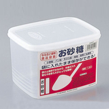 日本进口SANADA塑料密封收纳保鲜盒大容量杂粮罐冰箱冷冻收纳1.9L