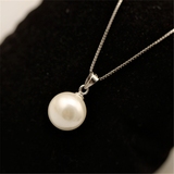 天然大珍珠纯银项链颈链锁骨短链韩国版气质百搭衣服配饰品送女友