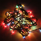 美萱 圣诞节米泡灯彩灯 4米 100头 圣诞树配件挂件圣诞节串灯闪灯