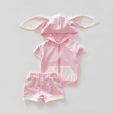一两周岁女宝宝夏装套装2016小女童夏季运动套装01-2-3岁婴儿衣服