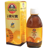 香港代购 英国七海健儿宝多种维他命橙汁鳘肝油250ML