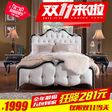 欧式床简约实木床1.8米现代双人床雕花公主床白色床特价现货