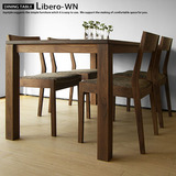 纯实木日式简约现代北欧创意小户方型地中海白橡木餐桌椅组合家具