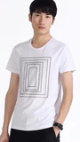 GXG男装 现货包邮2015夏商场同款 男士时尚圆领短袖T恤#52144015