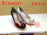 KISSCAT接吻猫专柜正品代购2015年春款女鞋鱼嘴单鞋K54111-02KB