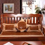 新品特价2016夏季实木坐垫加厚海绵防滑麻将红木布艺中式沙发垫