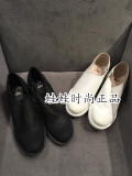 专柜正品代购2015新秋款JNBY/江南布衣女鞋单鞋真皮拉链7F750052