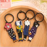 韩国创意 潮人男女式钥匙圈 可爱型男钥匙扣金属 礼品批发