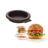 LEKUE/乐葵 蛋糕模具汉堡4只装面包模烘焙工具硅胶模具烤箱家用