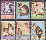 【环球邮社】LAO-8303 老挝1983年发行家猫宠物邮票