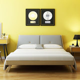 北欧格调卧室家具组合套房 现代简约实木床双人床1.5/1.8米创意床