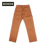 2014新品BRONSON阿美咔叽帆布工装裤RRL男士修身直筒工装长裤咔叽