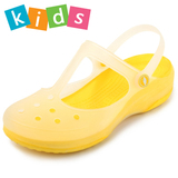 儿童变色玛丽珍洞洞鞋夏季果冻小童大童女童防滑沙滩拖鞋宝宝凉鞋