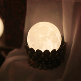 中秋礼物创意3D打印月球灯月亮灯揽月小夜灯装饰充电床头灯送女友