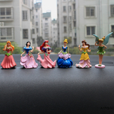 创意迪士尼白雪公主公摆件玩具模型仔 汽车摆件 车载内饰品装饰