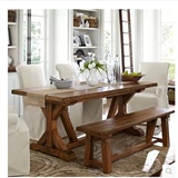 美式乡村复古全实木餐桌田园方形全木饭桌子简易小户型餐桌椅组合